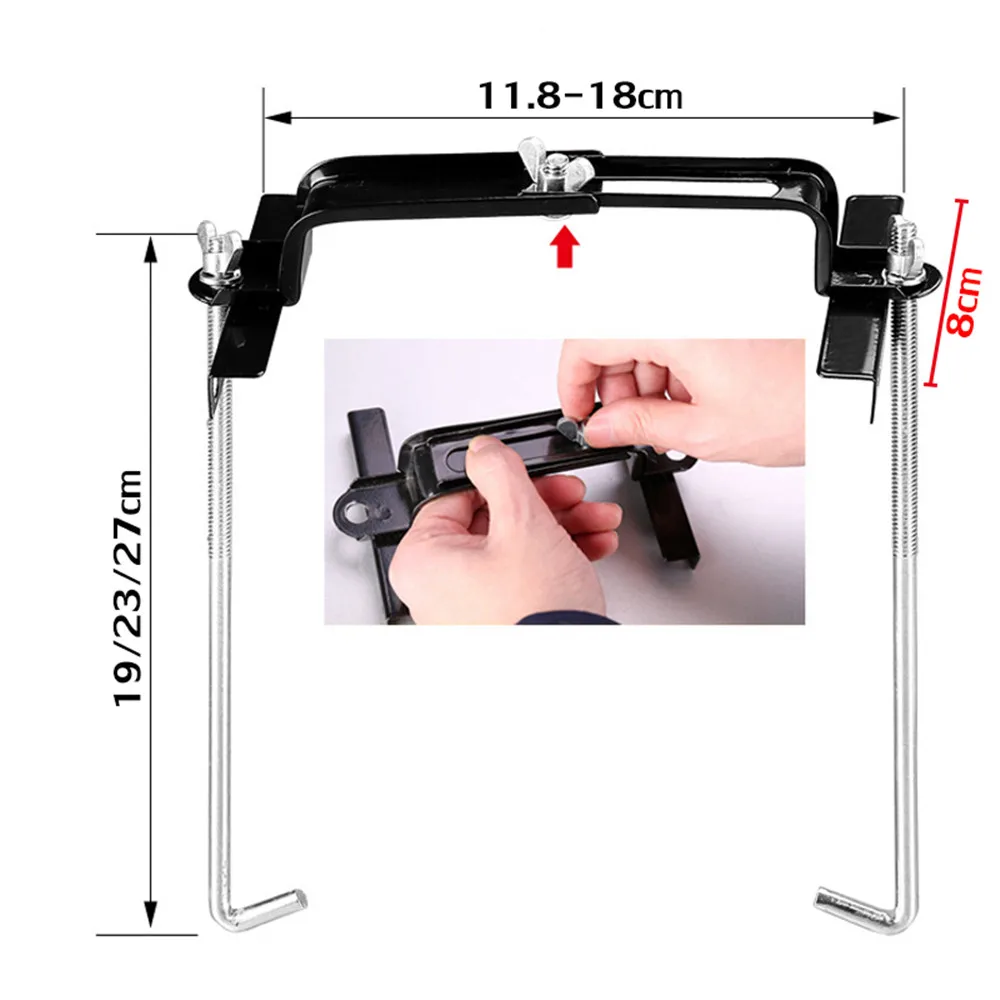 19 см/23 см/27 см Съемный аккумулятор держатель старый вниз лоток стабилизатор металлический кронштейн зажим поддон для батарей фиксированный набор крепежей