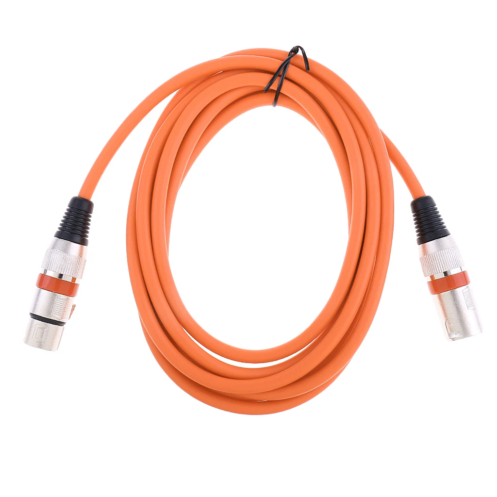 2M/6Ft XLR Male/Female Balance 3pin MIC Shielded Cable Microphone Audio Cord