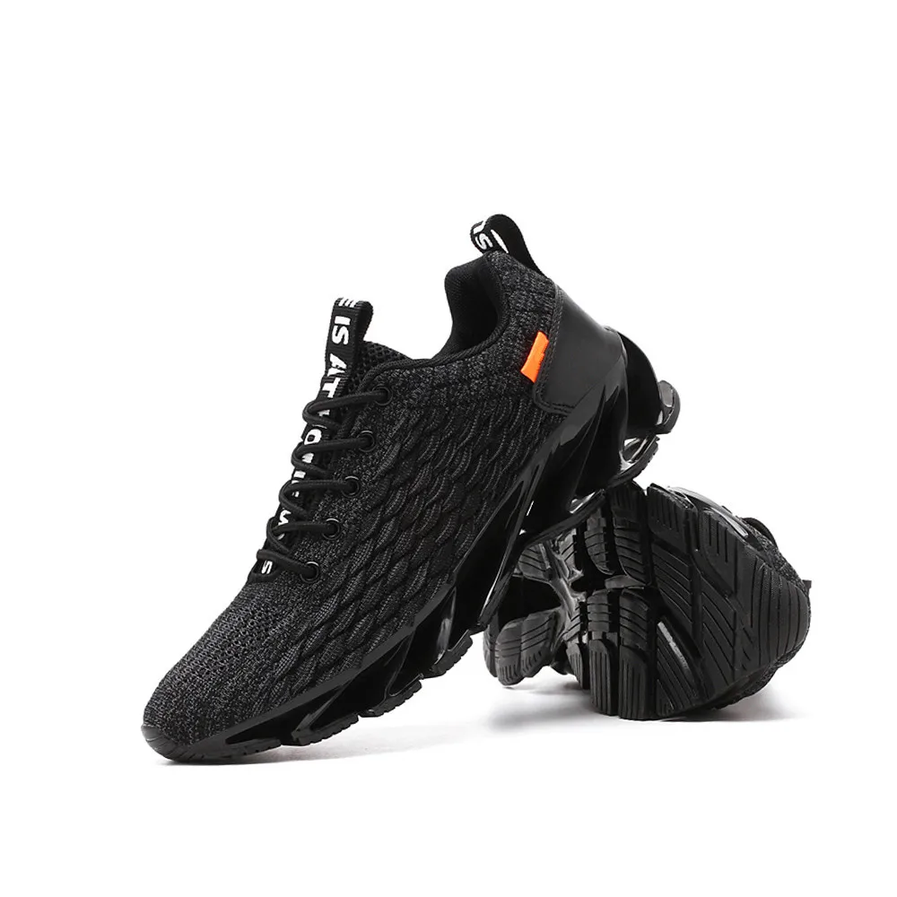 

2020 Spring New Fish Scale Blade Casual Lace-up Comfortable Sports Men Breathable Gym Fly Running Mesh Fashion Shoes Sneakers