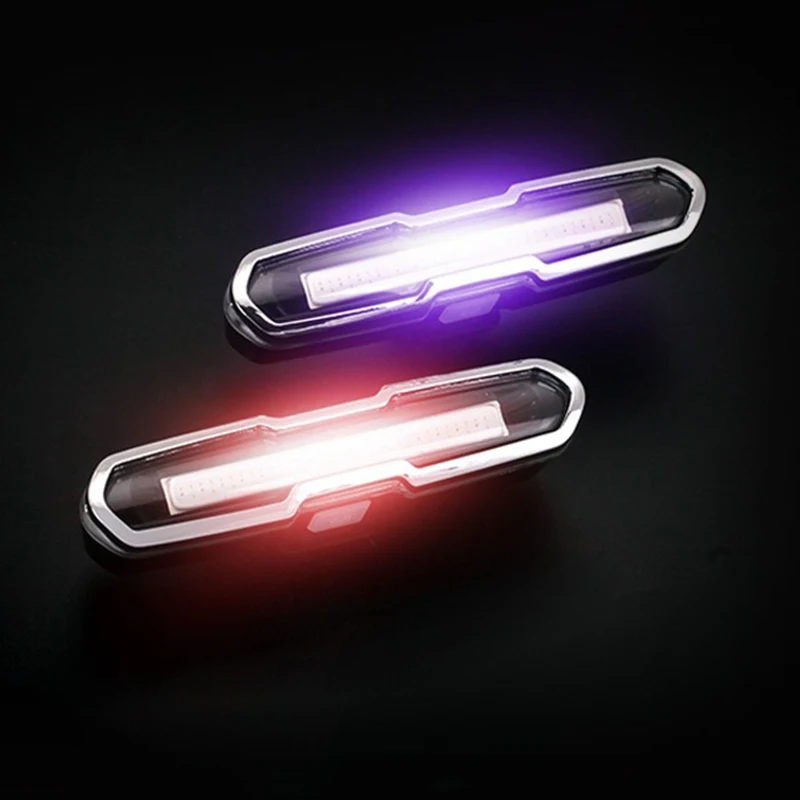 Велосипедный светильник USB циклы зарядки велосипед COB хвост светильник задний фонарь 5 режимов работы ночь безопасности Предупреждение Водонепроницаемый лампа