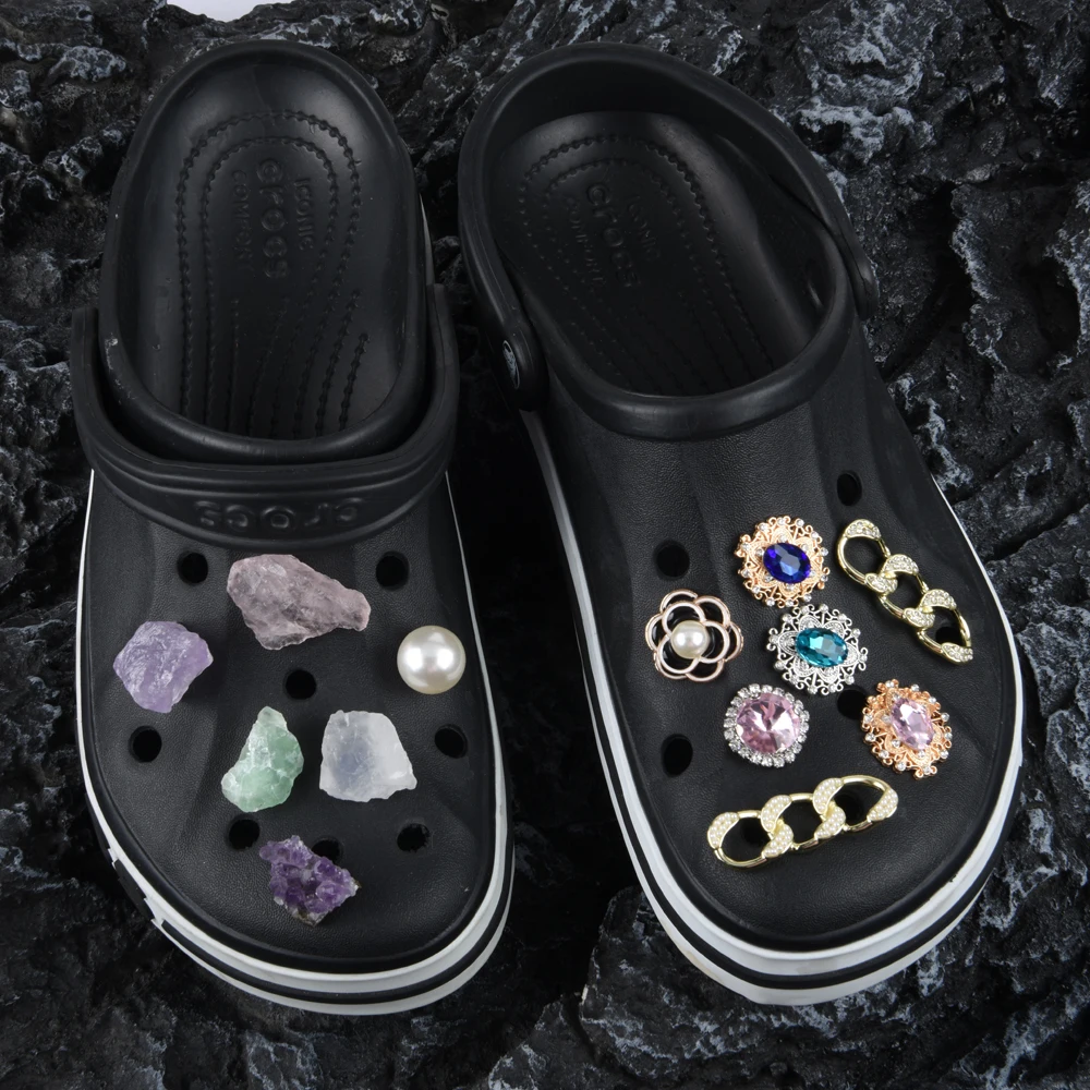 

Новое поступление, 1 шт., подвески для обуви, уникальные фиолетовые и зеленые Асимметричные украшения для обуви, украшения для обуви, украшения, украшения, жемчужные аксессуары для девушек