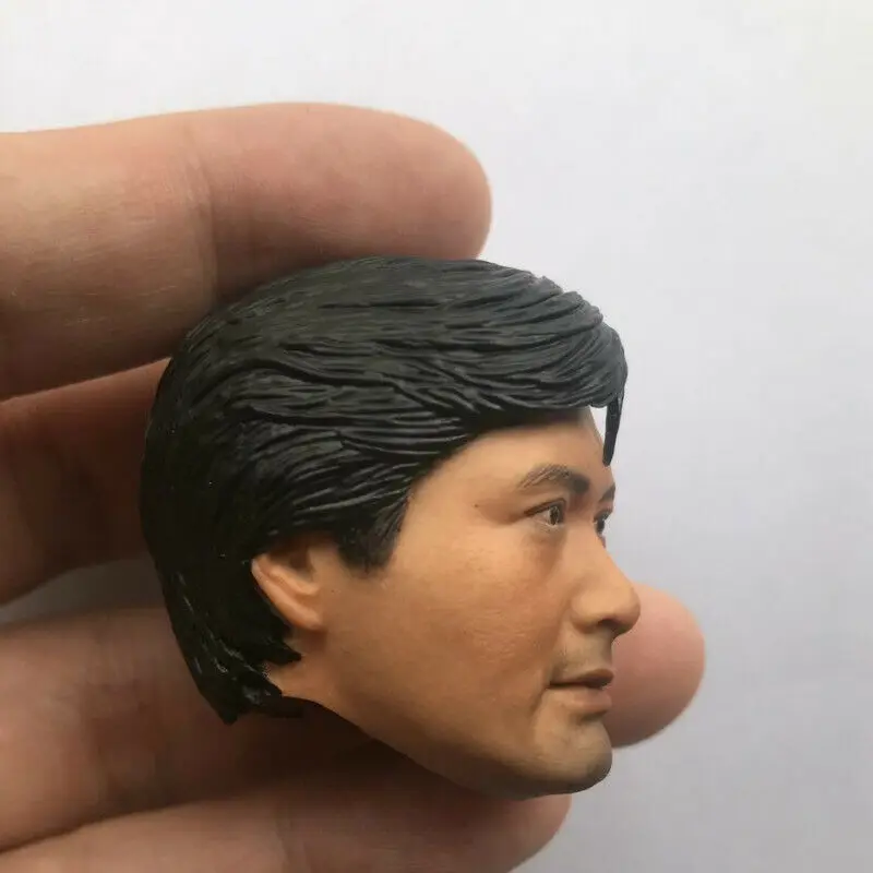 1/6 Chow Yun Fat Head Sculpt Head Model Toy F 12'' Male Solider Figure 