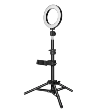 

16CM Ring Light Dimmable Bluetooth Camera with Adjustable Tripod for Youtube Makeup Photography Vlog