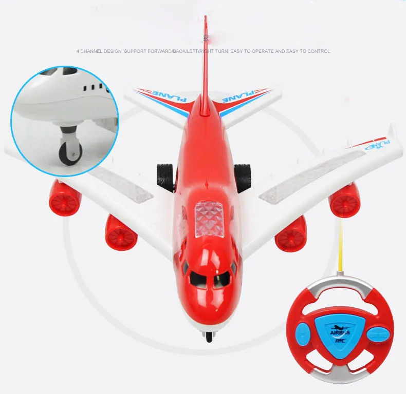 Горячая DIY самолет подарок самолет игрушки электрические самолеты движущиеся мигающие огни Звуковые Детские игрушки