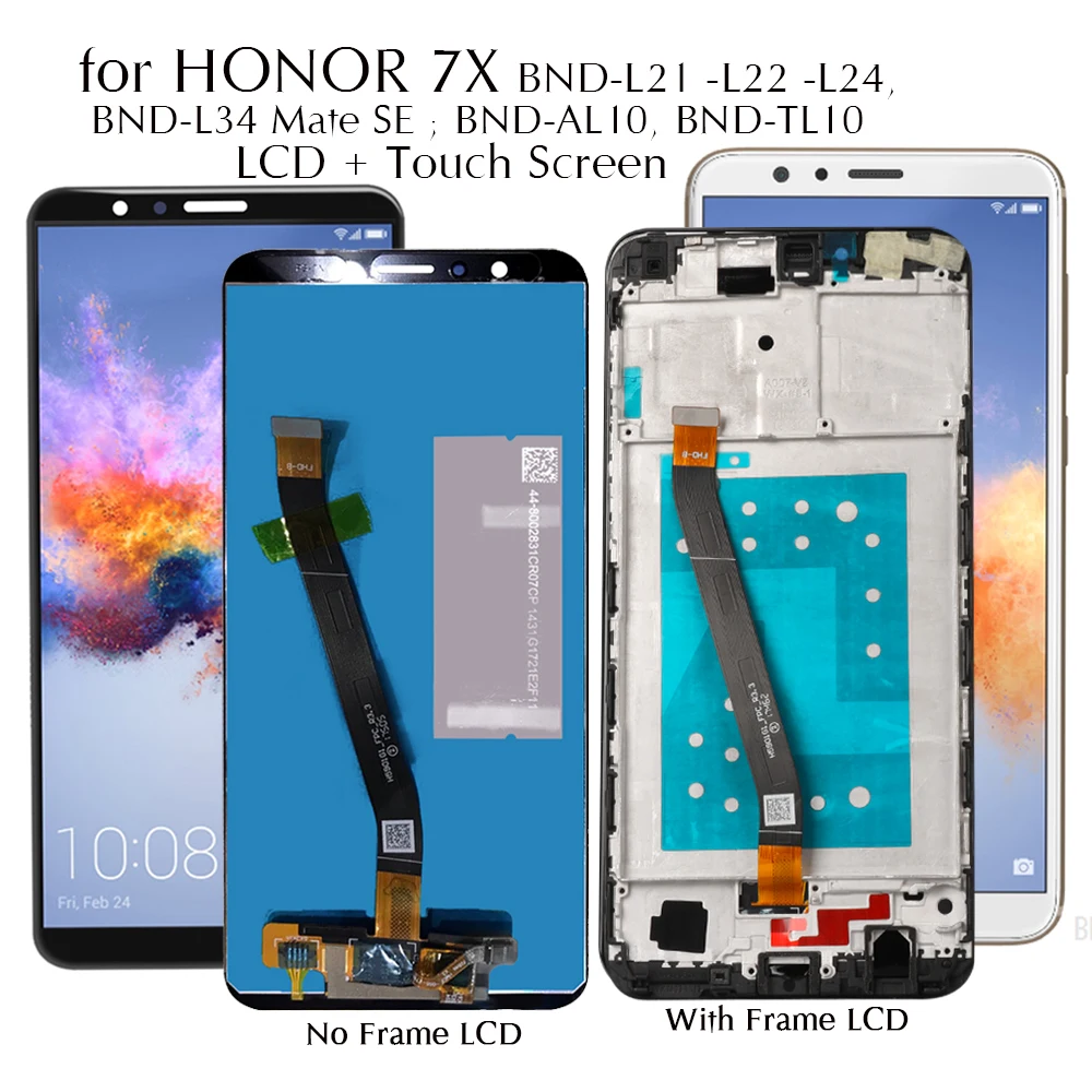 Дисплей для Honor 7X 7 X BND L21/L22/L24 ЖК дисплей сенсорный экран Замена L34 Huawei Mate SE
