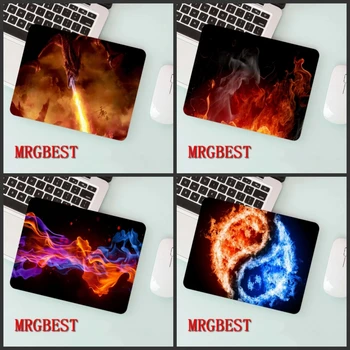 

MRGBEST big promotion 22X18cm non-locking mouse pad fire pattern laptop desk daily office gaming