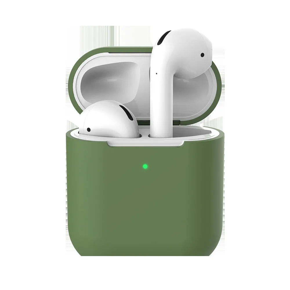 Для AirPods 2 Чехол защитный силиконовый чехол противоударный чехол для наушников Apple для Airpod чехол для зарядного устройства - Цвет: luTC2dai