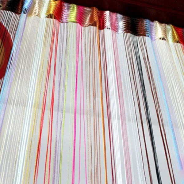 

1*2m 20 Colors Colorful for Living Room Decor String Line Curtain Window Door Panel Divider Curtain Curtains