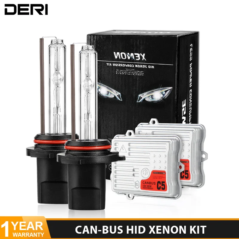 HID ксеноновые лампы комплект 55 Вт Тонкий AC балласт с Canbus декодер блок зажигания H1
