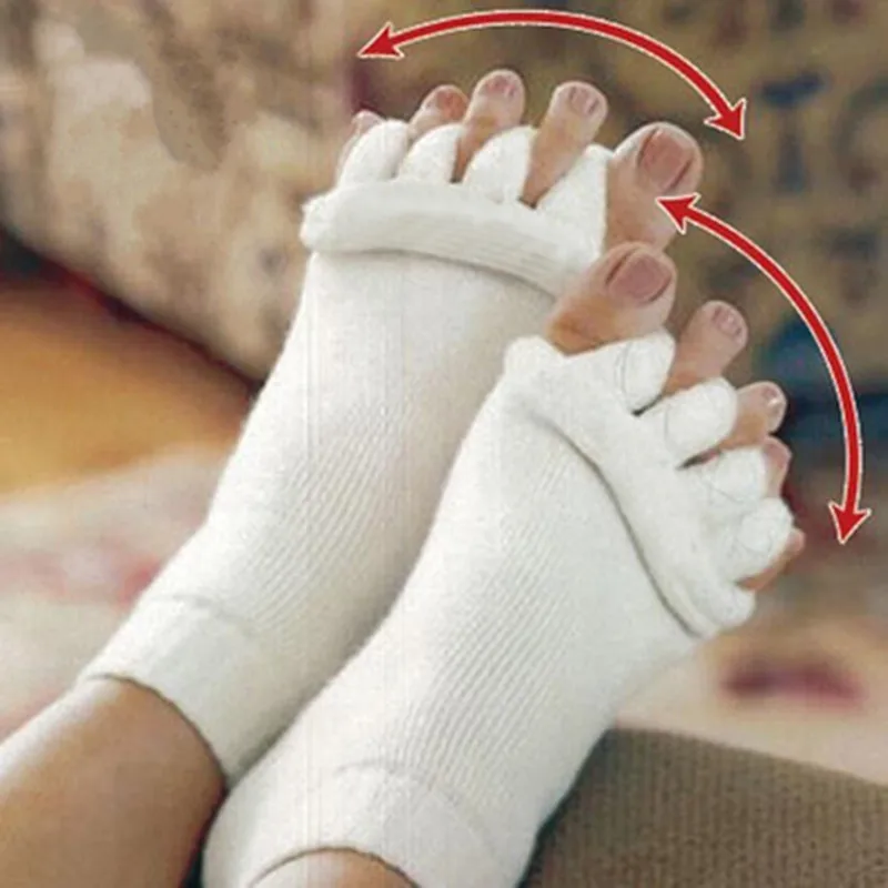Quality Men women Socks Five Fingers Toes Compression Treatment Sleeping Health Foot Care Massage Toe Socks