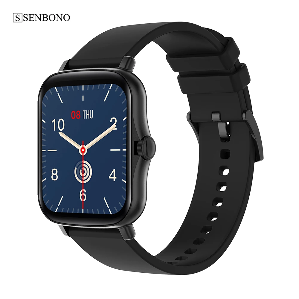 2021 SENBONO Smart Watch Men IP67 Waterproof Clock Sports 1.7 inch Fitness Tracker PK P8 GTS 2e Women Smartwatch for IOS Android