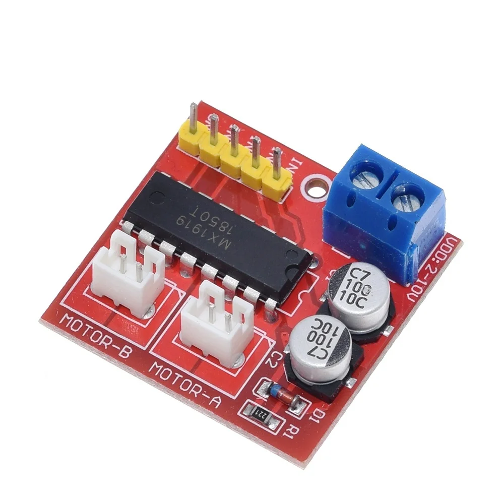2.5A Dual bridge brushed DC motor Drive Controller Board Module for Arduino smart car robot Low power consumption MX1919
