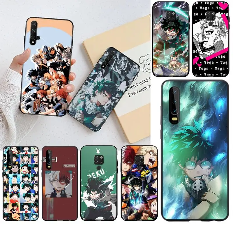Чехол для телефона с японским аниме Моя геройская Академия чехол Huawei P40 P30 P20 lite Pro