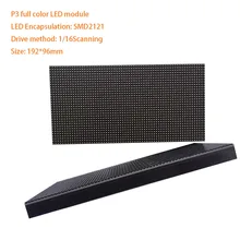 P3 192*96mm modułu LED darmowa wysyłka SMD kryty elastyczny wyświetlacz matryca led ekran P4 P5 P6 P10 kolorowy 64*32 punktów panel ledowy