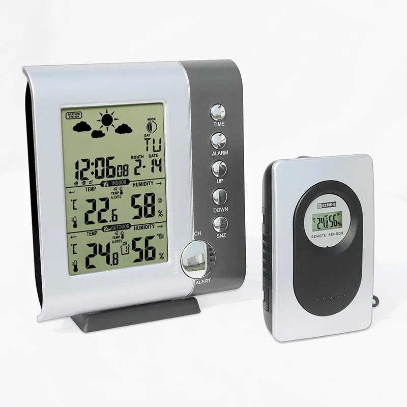 Jimei H105g rf lcd электронный звонок с гигротермографом, электронный будильник