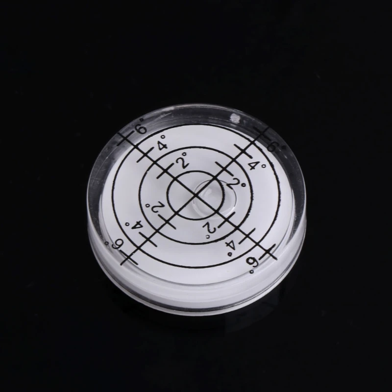 

32x7mm Bulls-eye Bubble Degree Marked Surface Spirit Level For Camera Circular