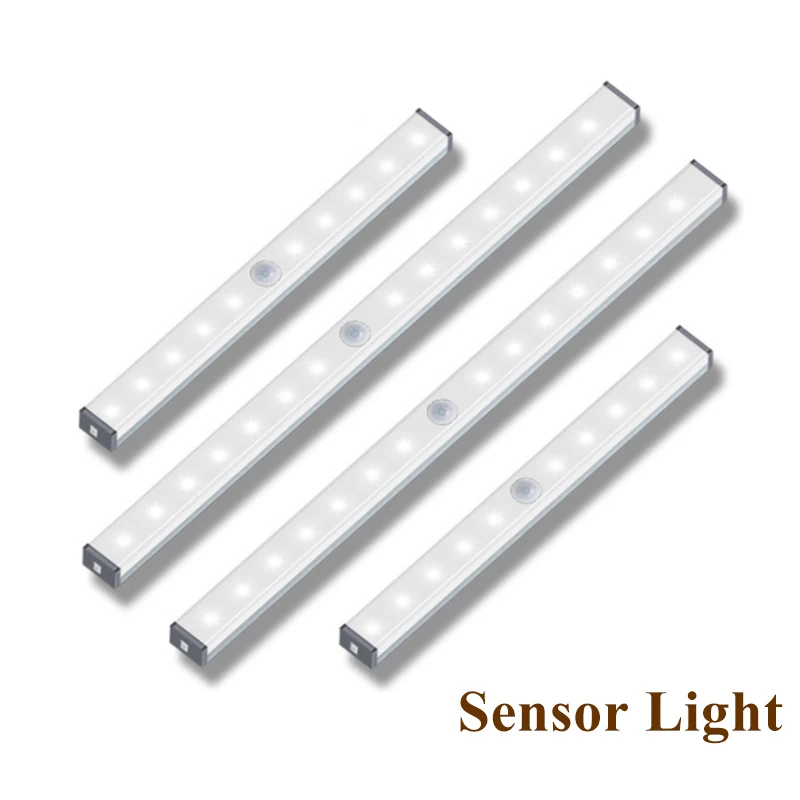 

LED Light Kitchen Cabinet Lights Closet Lamp With Sensor Indoor Led Strip For Bedroom Wardrobe Magnet Light Home Night Lighting