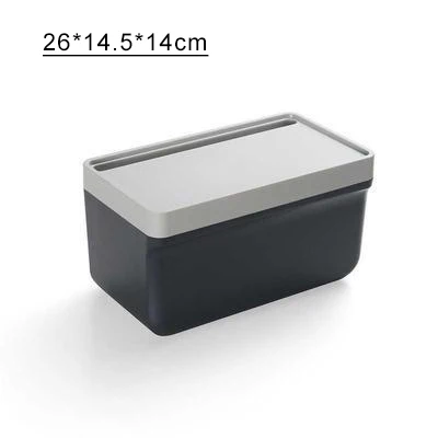 dark blue-gray-1 Держатель для туалетной бумаги, вращающаяся коробка для салфеток, водонепроницаемый настенный лоток для туалетной бумаги, рулон бумажной трубки, коробка для хранения, продукт для ванной комнаты - Цвет: dark blue-gray-1