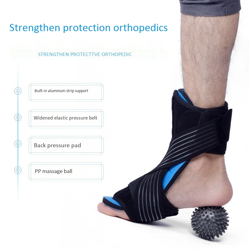 Регулируемый подошвенный фасциит Ночная шина для ног, ортопедический фиксатор, эффективное облегчение от подошвенного фасциита боли, пятки, арки