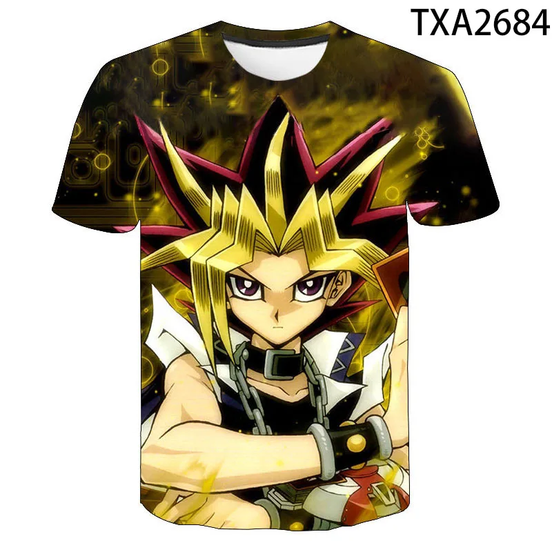 Футболка с героями мультфильмов Игры Аниме футболка 3D принтом Yu Gi Oh для мужчин и