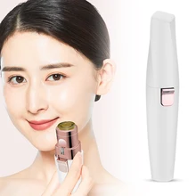 2 в 1, Женская бритва, USB, перезаряжаемая, портативный, для губ, светодиодный индикатор, бритва для тела, многофункциональная, электрическая, триммер для бровей, безболезненный