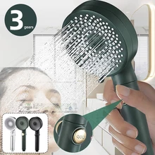 

Universal High Pressure Shower Head Handheld Showerhead with 3-Mode Adjustment Shower Sprayer Bathroom Supplies Accessories