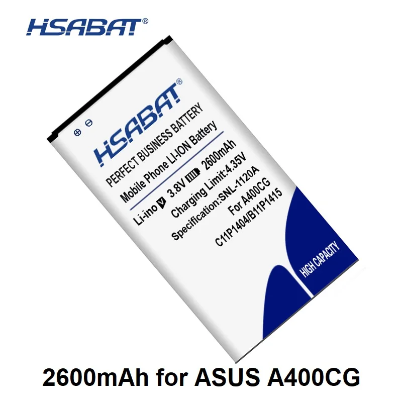 

HSABAT C11P1404 B11P1415 2600mAh Battery for Asus ZenFone 4 ZenFone4 A400CG ZenFone Go 4.5 ZC451TG Z00SD