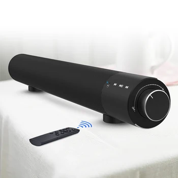 

Bluetooth Soundbar 10W Remote Control Home Desktop Small Portable Stereo HiFi Bass Microphone Wireless Loudspeaker Subwoofer AUX
