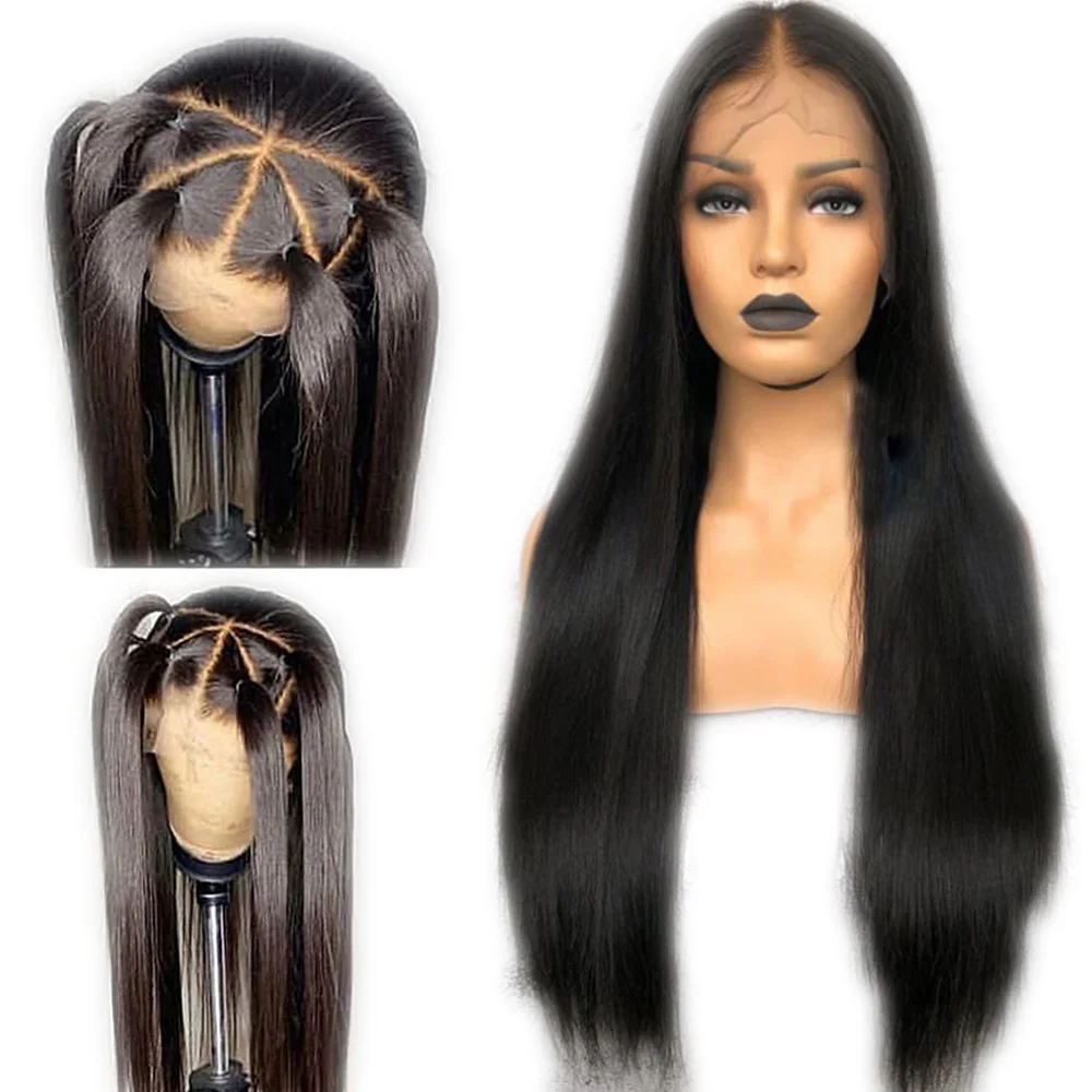 

Eversilky Glueless Full Lace Human Hair Wigs With Baby Hair Pre Plucked For Black Women Peruvian Remy Hair Straight Silk Top Wig
