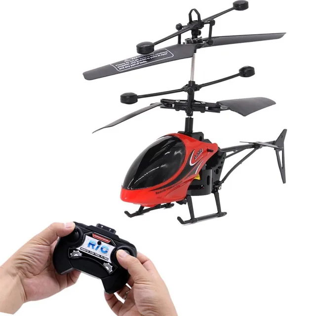 2 Channel Remote Control Helicopter Beginner 100 Metre Mini Plastic Fall Resistant Yellow Blue Red Children Toy