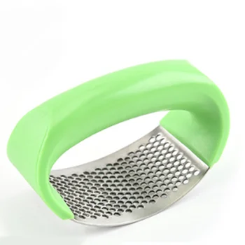 

Multifunction Manual Garlic Presser Stainless Steel Curved Garlic Grinding Slicer Chopper Cooking Gadgets Tool