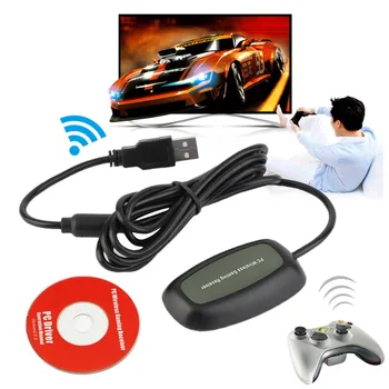 

Wireless PC USB 2.0 PC Wireless Controller Gaming USB Receiver Adapter For Microsoft for XBOX 360 with a CD