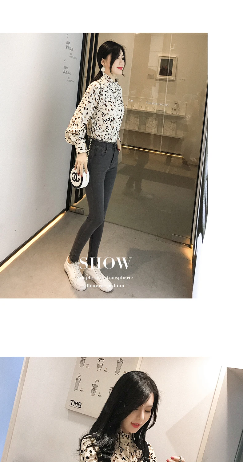 Blusas mujer de moda2019, женская рубашка на пуговицах с цветочным принтом, женские блузки и топы, chemisier femme nouvelle, коллекция 7292 50