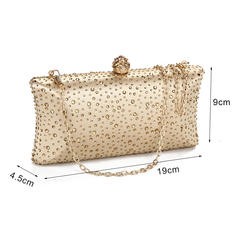 Bridal Clutch Purse Bag Luxury Wedding | Gold Clutch Purses