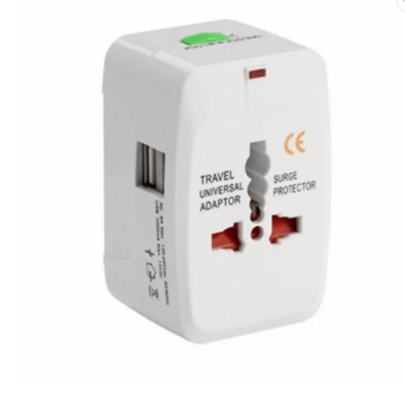 2 USB Charging Universal Travel Adapter All-in-one International World AC Power Converter Plug Adaptor Socket Eu |