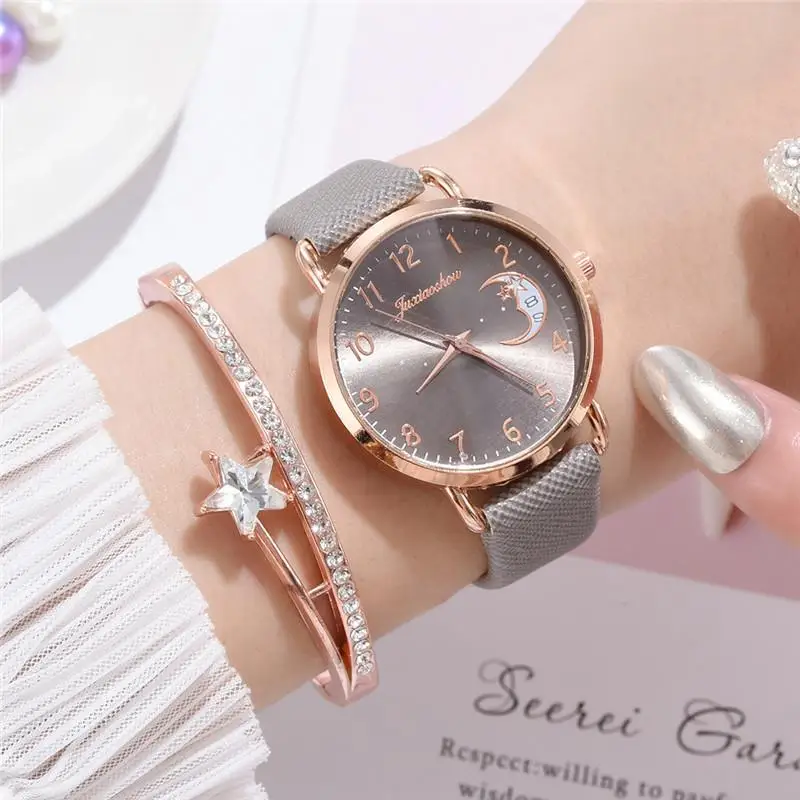 Women Fashion White Watch Quartz Leather Ladies Wristwatches 2023 New Brand Simple Number Dial Woman Clock Montre Femme 4