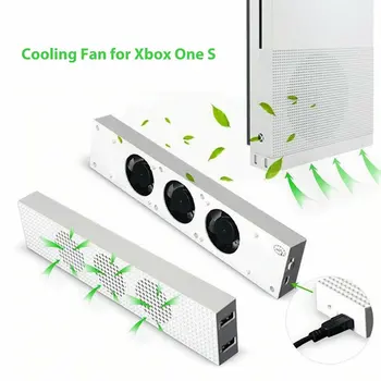 

USB External Super Turbo Temperature Control Cooling Fan Cooler 3 fan with USB Cable for Xbox one S Slim Gaming Console