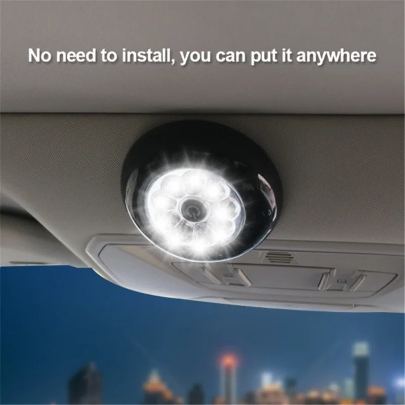 1 Pcs Car Reading Light Car Household Dual use Ceiling Lamp Round Shape