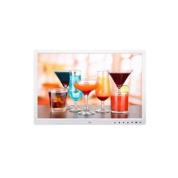 

touch button key play picture video loop playback digital photo frame 15 inch