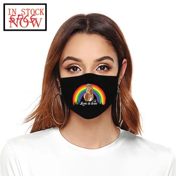 

Men And Women Adult Printing Washable Cotton Mask 5pcs Face Mask Fashion Mondkapjes Wasbaar Masque De Protection mascarilla