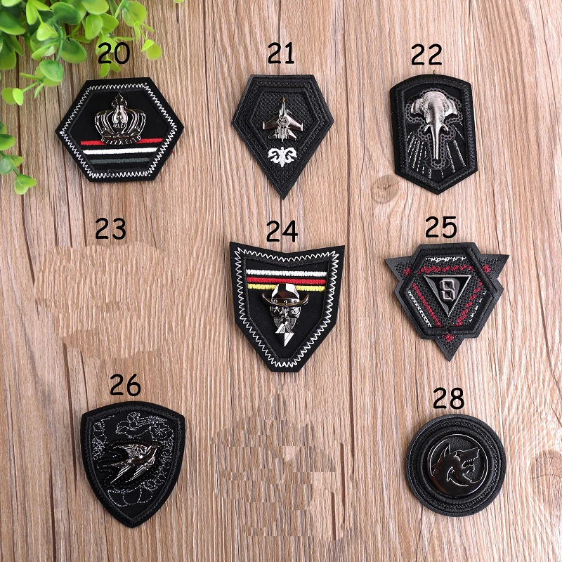 PGY DIY черный белый Железный на коже 3D череп значок для одежды сумки джинсы вышивка пользовательские наклейки для одежды нашивки на одежду