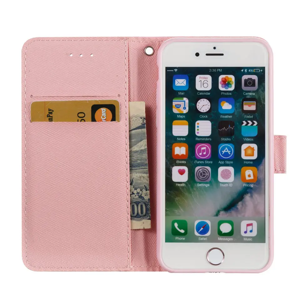 Повседневный чехол для Apple iphone SE 2020 XS X MAX XR 5 5s 6 6S 7 Plus 8 книжка из искусственной кожи