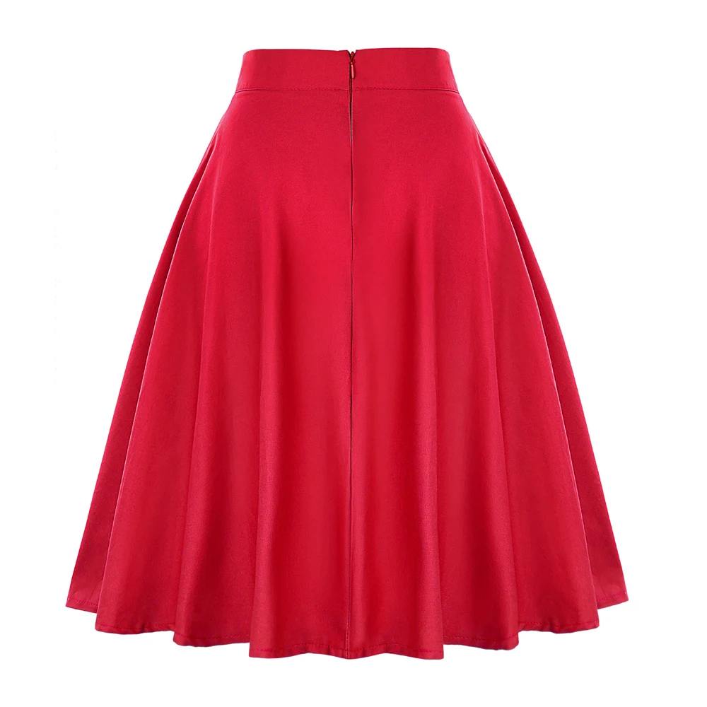 Женская юбка s летняя плиссированная короткая юбка с высокой талией 50s для женщин миди школьная юбка-пачка для женщин черный белый розовый синий