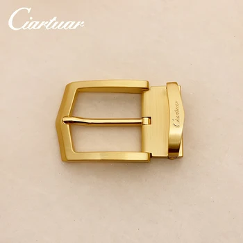 

2020 new design belt high quality for men genuine leather strap trousers first layer ciartuar gold pin buckle free shipping