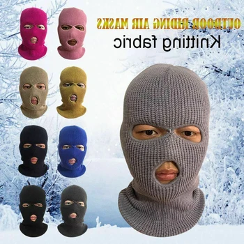 

Army Tactical Mask 3 Hole Full Face Mask Ski Mask Winter Cap Balaclava Hood Motorbike Motorcycle Helmet Full Face Helmet NEW