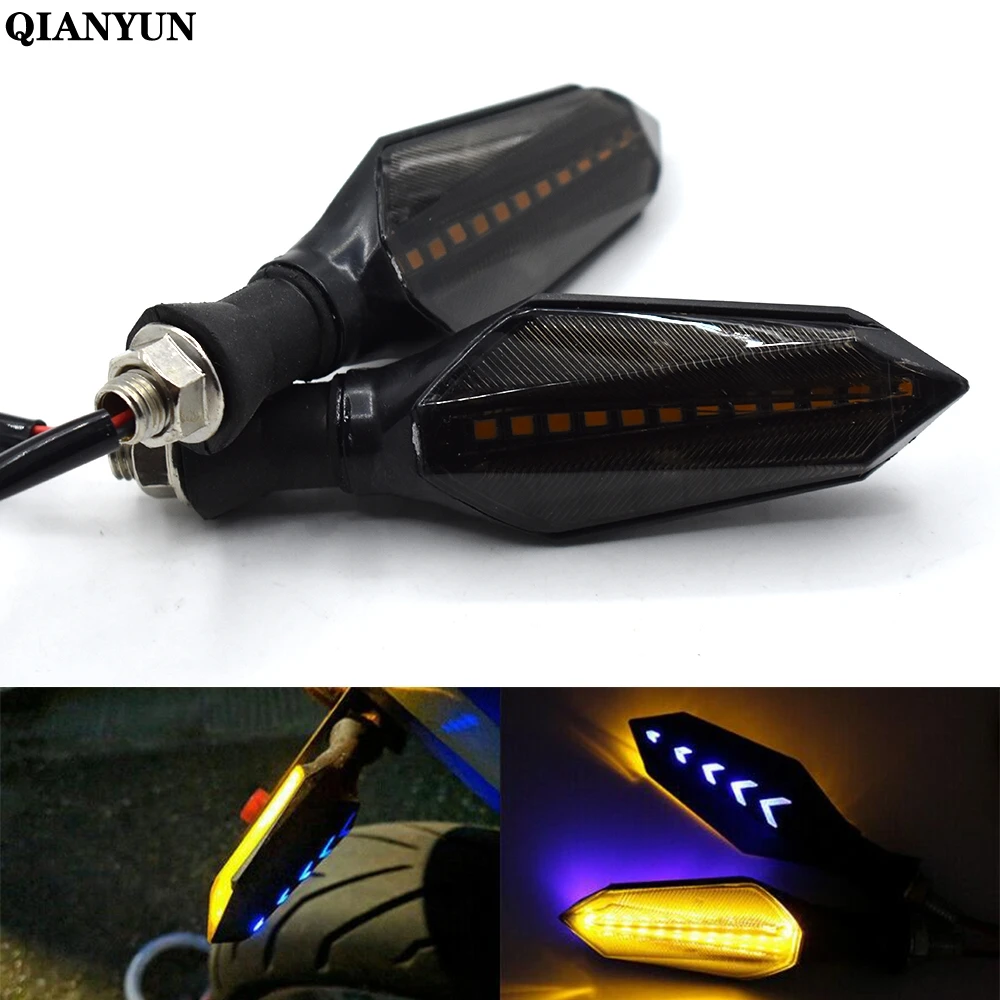 

Universal motorcycle LED turn signal indicator light amber running light For Honda GROM CBR250R CBR300R CBR500R F/X CB1100 CB900