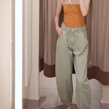 9 цветов Женские однотонные прямые джинсы Уличная молния длинные джинсовые штаны повседневные свободные прямые брюки