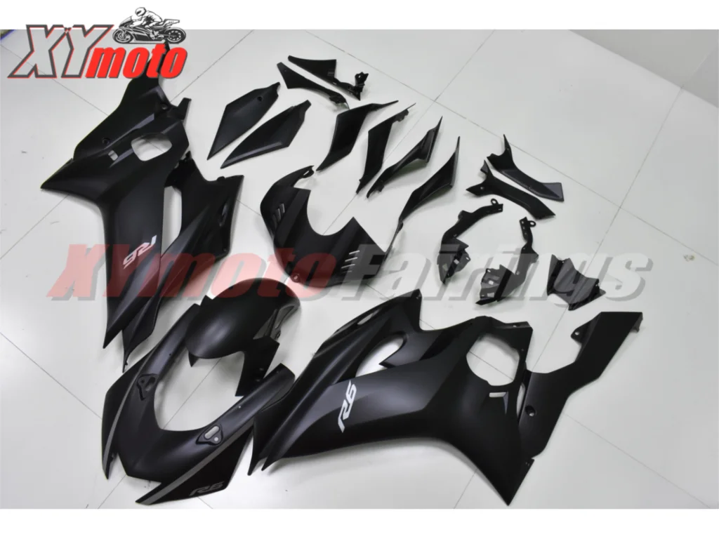 Мотоцикл FairingsKit для Yamaha YZF600 R6 17-18 инжектор ABS Пластиковый обтекатель R6- матовый черный кузов
