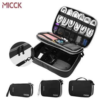 

MICCK Portable Digital Storage Bag Mobile Phone Data Cable Charger Fingertips Package Bag USB Organizer Storage Box