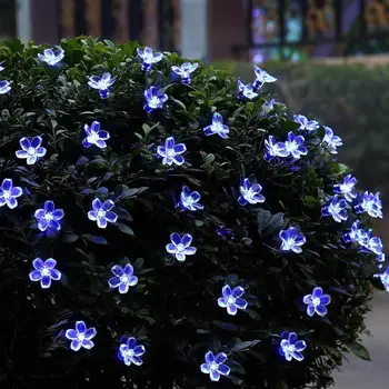 

Fairy String Solar Power 50LED Landscape Lamp Yard Festival Xmas Decor Fairy Light Fairy String Light Blossom Outdoor Garden